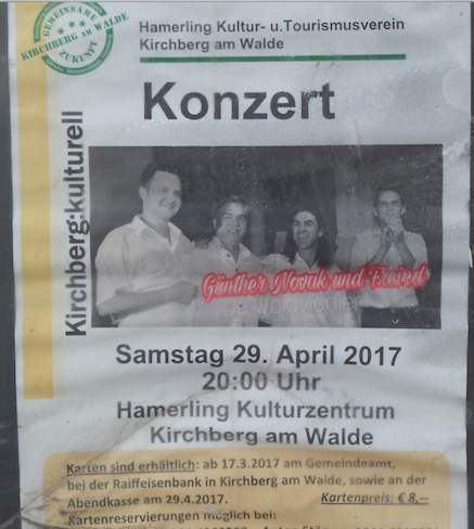 Hamerling Kulturzentrum - Konzert Guenther Novak und Freind